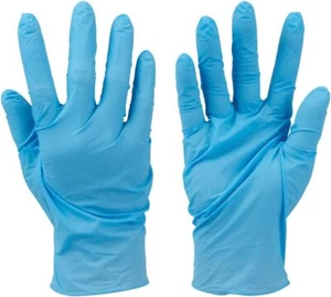 Silverline Guanti Monouso in Nitrile Senza Polvere 100pz Taglia Media - Foto 1 di 1