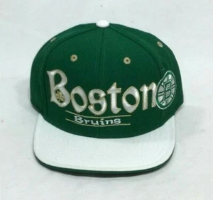 Boston Bruins Hat Cap Flatbrim Snapback Shamrock St Patrick's Day Irish Green - Picture 1 of 3