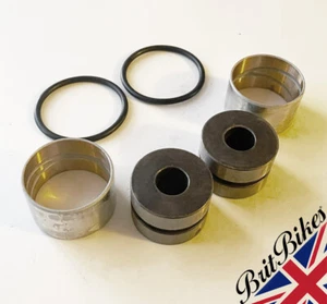 SET BOCCOLE BRACCIO OSCILLANTE TRIUMPH T120 BONNEVILLE TR6 1963-70 - MADE IN UK 00-0117 - Foto 1 di 14