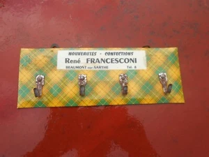 Geschirrtuchhalter Periode 1950 René Francesconi Beaumont sur Sarthe Tel 8 Dpt 72 - Bild 1 von 2