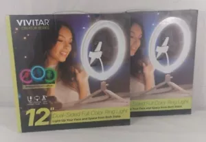 12" Selfie Ring Light with 63" Adjustable Tripod Stand and Phone Holder LED - Picture 1 of 2