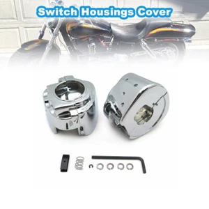Switch Housings Cover Durable Chrome Fits For Harley Softail 1996-2006 - Picture 1 of 20