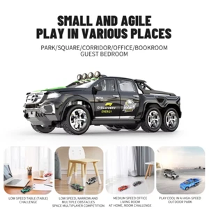 Mini 1/64 Scale RC Car Alloy Remote Control Toy USB Charging 60 Min Battery Life - Picture 1 of 24