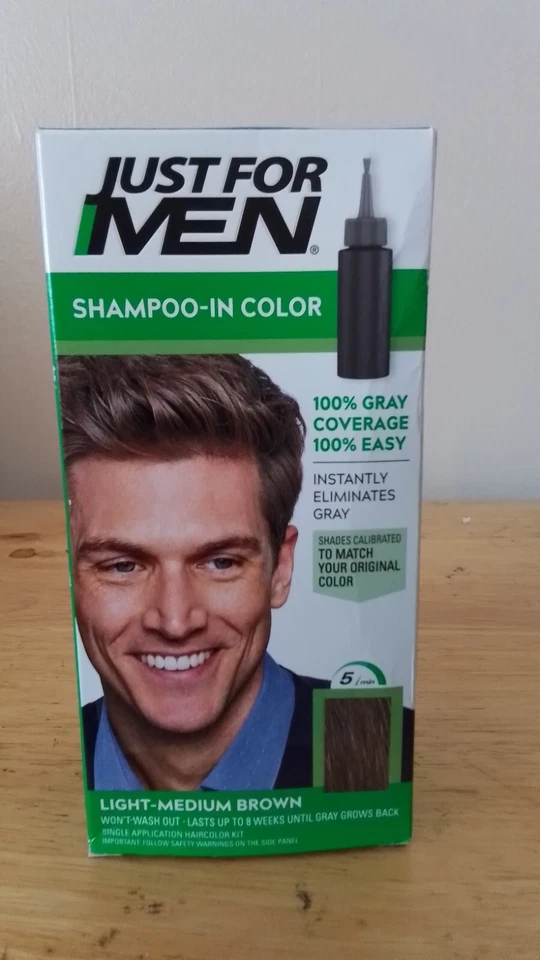 Tinte para cabello, bigote y barba solo para hombre (elige tono y tipo) Foto 1 de 1