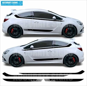 Stickers for 3dr Vauxhall Astra J GTC VXR side stripes Decals Vinyl Graphics - Picture 1 of 5