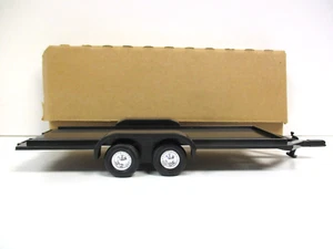ERTL - TANDEM AXLE CAR / VEHICLE OPEN TRAILER - 1/25 PLASTIC DIECAST - Picture 1 of 14