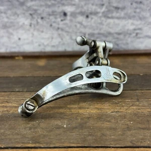Vintage Campagnolo Record Front Derailleur 3 Hole Clamp On Bottom Pull B0 - Picture 1 of 14