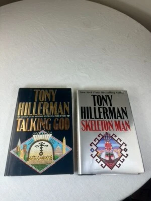 Lot of 2 Tony Hillerman First Edition Talking God & Skeleton Man Native Love - Image 1 of 4