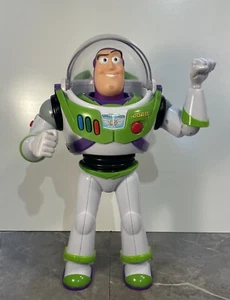 Toy Story BUZZ LIGHTYEAR 12" Figura Parlante ThinkWay Toys Disney/Pixar - Testato - Foto 1 di 14