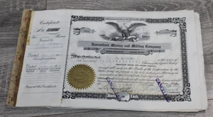 Folleto de 55 certificados de stock HORNSILVER MINING & MILLING CO. años 50 (IDAHO) - Imagen 1 de 11