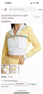 Casablanca Womens Lapel Track Jacket - Picture 1 of 1