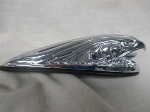CUSTOM MOTORCYCLE EAGLE FACE ORNAMENT CHROME FRONT FENDER OLD SCHOOL LOOK - Picture 1 of 1