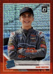 2020 Donruss Racing Optic Red Mojo Prizm #13 Sam Mayer K&N Pro Series East  Offi