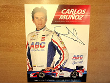 Signed Hero Card-CARLOS MUÑOZ, A. J. FOYT RACING 2017-Verizon Indycar Series-EX