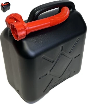 2X Benzinkanister 10L schwarz +flexibl. Ausgießer  Dieselkanister Kanister Sprit - Bild 1 von 4