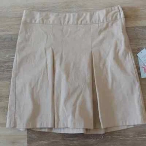 NWT Cat & Jack Girls Beige School Uniform Skirt Size 16 - Picture 1 of 7
