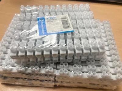 50 x 12 Way Connector Strips,  Terminal Blocks, Tidy Connection 15 Amp - Image 1 of 2