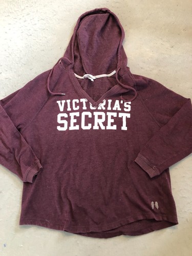 UNDERCOVER Felpa con cappuccio Victoria's Secret donna extra small collo a V pullover