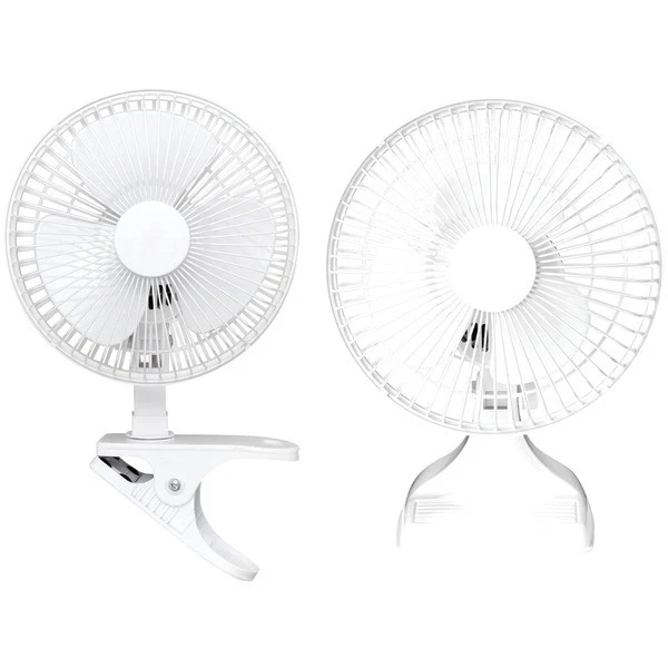 Optimus F-0645 Convertible Personal Clip on Table Fan 9.2" X 8.2" White