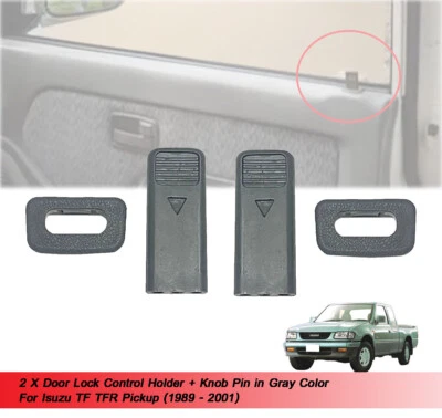 1 Pair Door Lock Knobs For Holden Rodeo Pickup 1989 1990 1991 1992 1993 - 2001 - image 1 of 4