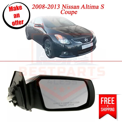 Espejo retrovisor eléctrico NI1321186 lado derecho del pasajero para Nissan Altima 2008-2013 cupé Foto 1 de 4