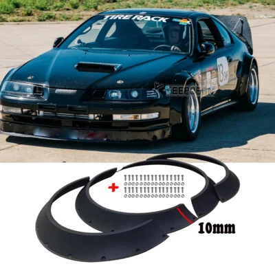 Kit de carrocería ancha cóncava arqueada rueda bengalas guardabarros mate 4 piezas para Honda Prelude Si Foto 1 de 4
