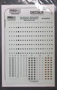 Pro Models 1/32nd Scale US WWII Instruments,Prop Decals, Dataplates Decal Sheet - Picture 1 of 1