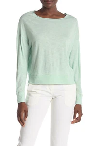E075 NWT VINCE BOATNECK PIMA COTTON PULLOVER WOMEN TEE SHIRT SIZE S $95 - Picture 1 of 2