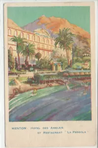 CP 06 - Alpes-Maritimes - Menton - Hotel des Anglais and Restaurant "La Pergola" - Picture 1 of 2