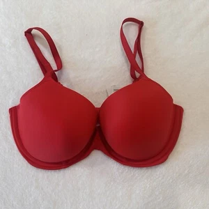 Freya BH 34DDD Unentdeckt Bügel geformt Tshirt Rot Valentinstag Vollabdeckung - Bild 1 von 7