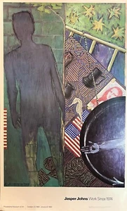 JASPER JOHNS "Work Since 1974"exhibition Poster 1989 97.7x59.7cm - Picture 1 of 3