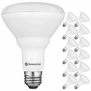 Sunperian BR30 LED Bulb 8.5W=65W 6500K Ultra Daylight Dimmable Flood (12 Pack)