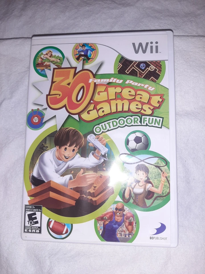 Lot Of 2 Wii games. 30 Great Games & MADDEN NFL 10, Pre-owned  - Image 1 of 4