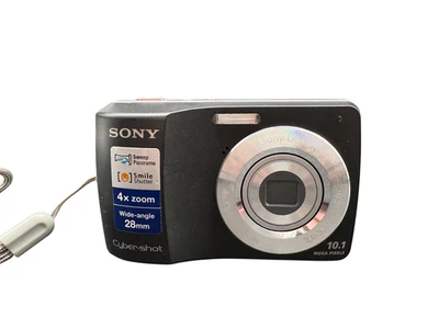 Sony Cyber-Shot Digitalkamera DSC-S3000 Schwarz 4x Zoom  10.1 MP Geprüft Y2K - Bild 1 von 4