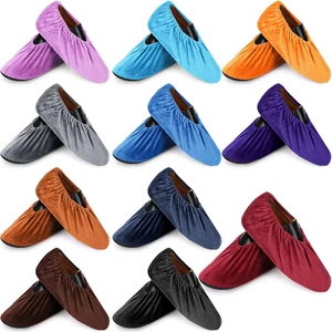 11 Pairs Reusable Non Slip Cloth Shoe Covers Washable Thick Boot Covers Indoor - Picture 1 of 12