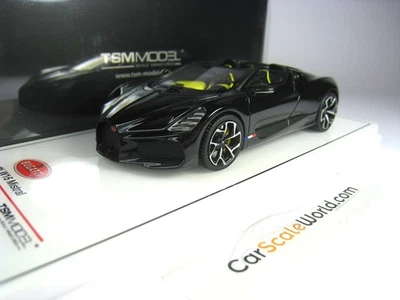 BUGATTI W16 MISTRAL 2023 1/43 TSM MODEL (BLACK) - Immagine 1 di 3