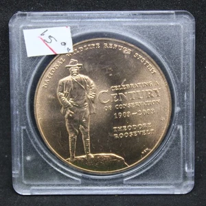 Theodore Roosevelt National Wildlife Refuge System Bronze Bald Eagle Coin Unc #3 - Picture 1 of 2