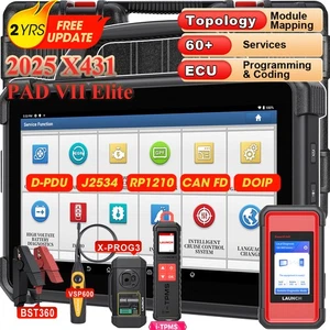 2025 LAUNCH X431 PAD VII ELITE X-PROG3 Diagnostic Scanner Key Programming Coding - Picture 1 of 34