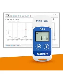 Elitech RC-5 USB Reusable Temperature Data Logger Temp Recorder Quick PDF Report - Bild 1 von 3