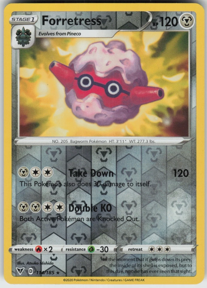 PO-06 Reverse Holo Forretress 114/185 Rare SWSH04: Vivid Voltage - Image 1 of 1