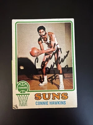 1974-75 Connie Hawkins Autographed Card - Image 1 of 2