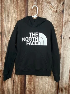 The North Face Youth Unisex Pullover Hoodie Size Small 7/8 Black Sweatshirt - Picture 1 of 4