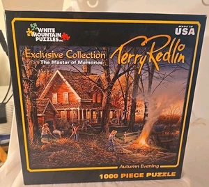 Vtg White Mountain Terry Redlin Autumn Evening Puzzle 1000 Pieces 2009 - Picture 1 of 8