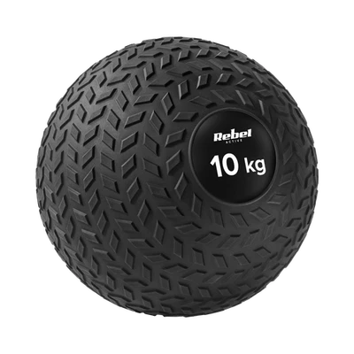 REBEL ELECTRO Kleiner Medizinball für Rehabilitationsübungen Slam Ball 23cm 10kg Rebel