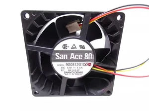 1PC Sanyo 9G0812G1D061 8038 12V 1.1A 8CM chassis UPS Shante cooling fan - Picture 1 of 2
