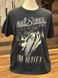 Bob Seger & The Silver Bullet Band Vintage Herren XL "Live Bullet" 90er T-Shirt - Bild 1 von 9