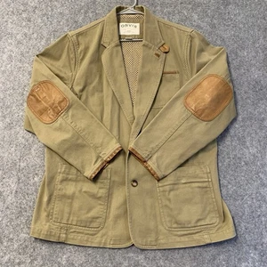 Orvis Chore Coat Mens 44 Khaki Beige Barn Coat Pockets Hunting Canvas - Picture 1 of 20