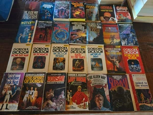 Gordon R. Dickson 36 Book Lot Vintage Sci-Fi Fantasy Dorsai Harriers Ace DAW - Picture 1 of 15