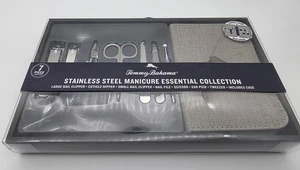 Tommy Bahama Edelstahl Maniküre Essential Collection Reiseetui enthalten - Bild 1 von 2