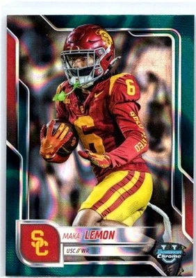 2025 Bowman Chrome U Makai Lemon Teal Lava Parallel USC Trojans - Image 1 of 2